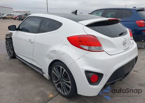 2016 Hyundai Veloster Turbo from USA, damaged, VIN KMHTC6AE4GU294163